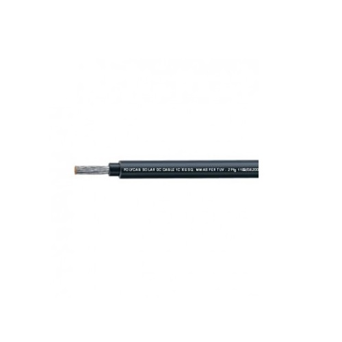 Polycab 185 Sqmm 1 Core Flexible Bare Copper Conductor Multistrand XLPE Solar Cable, 100 mtr